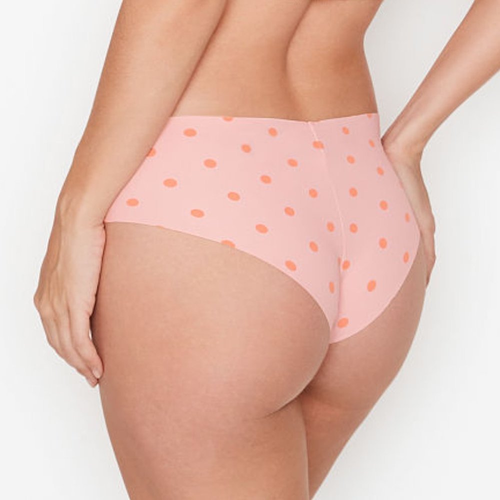 VS Cheeky No-Show Dusk Pink Dots Victoria’s Secret NWT